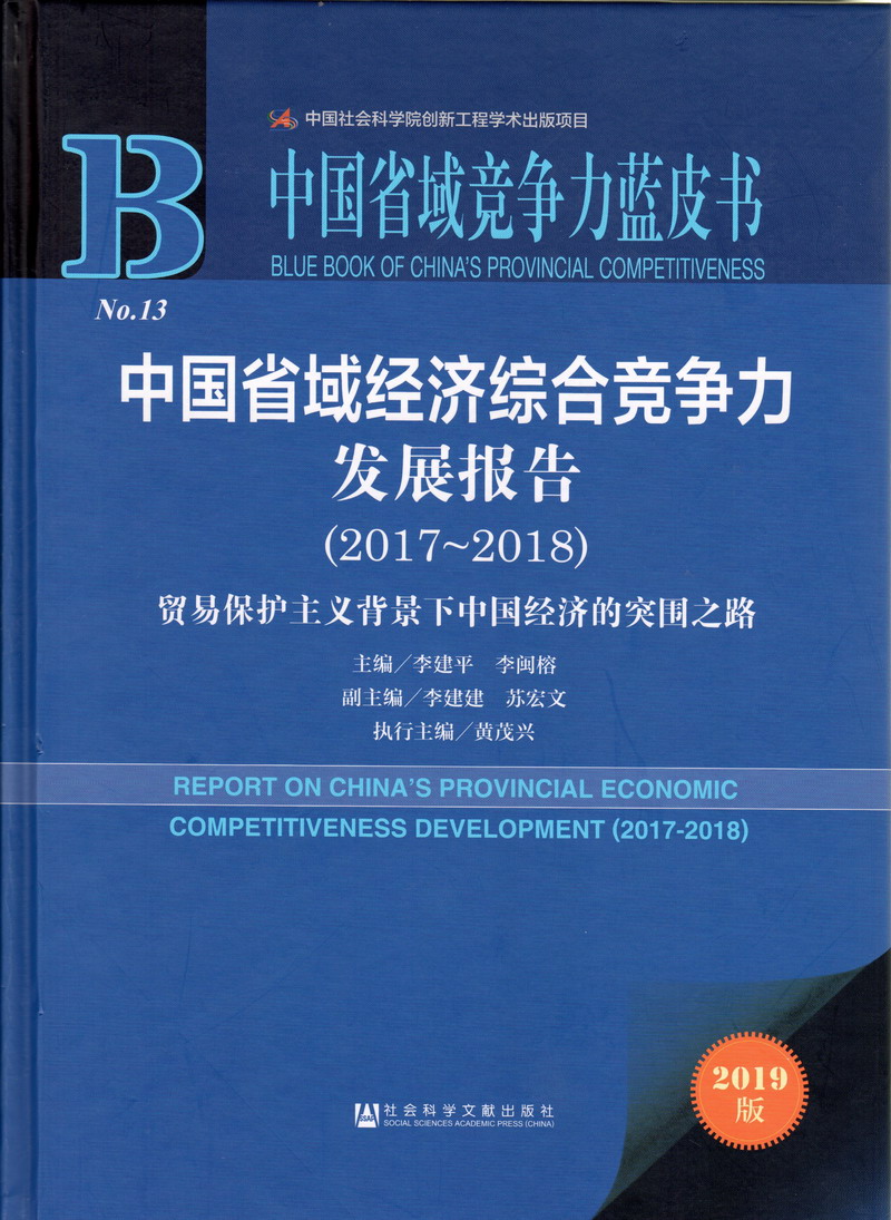 免费看逼叉小霞逼叉小竹逼中国省域经济综合竞争力发展报告（2017-2018）